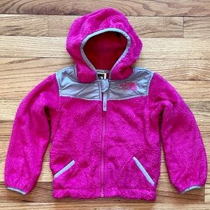 North Face Fleece - Girls Size 3T - Pink with Gray